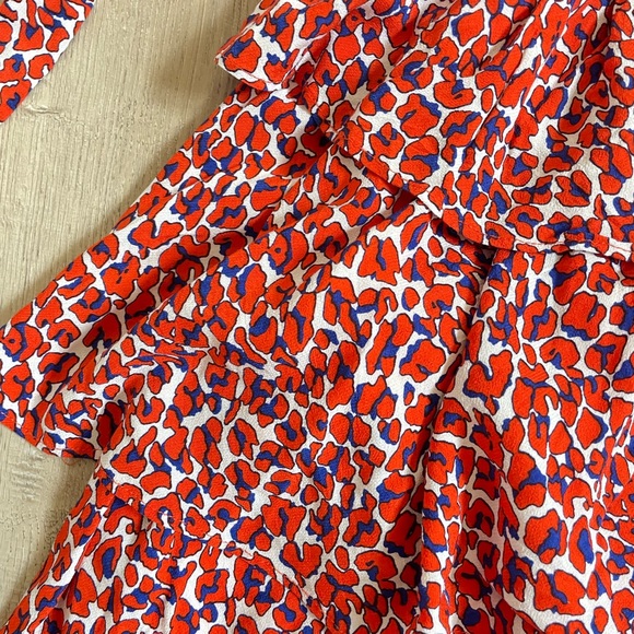 MAJE🖤 Leopard crêpe mini dress - Picture 4 of 6